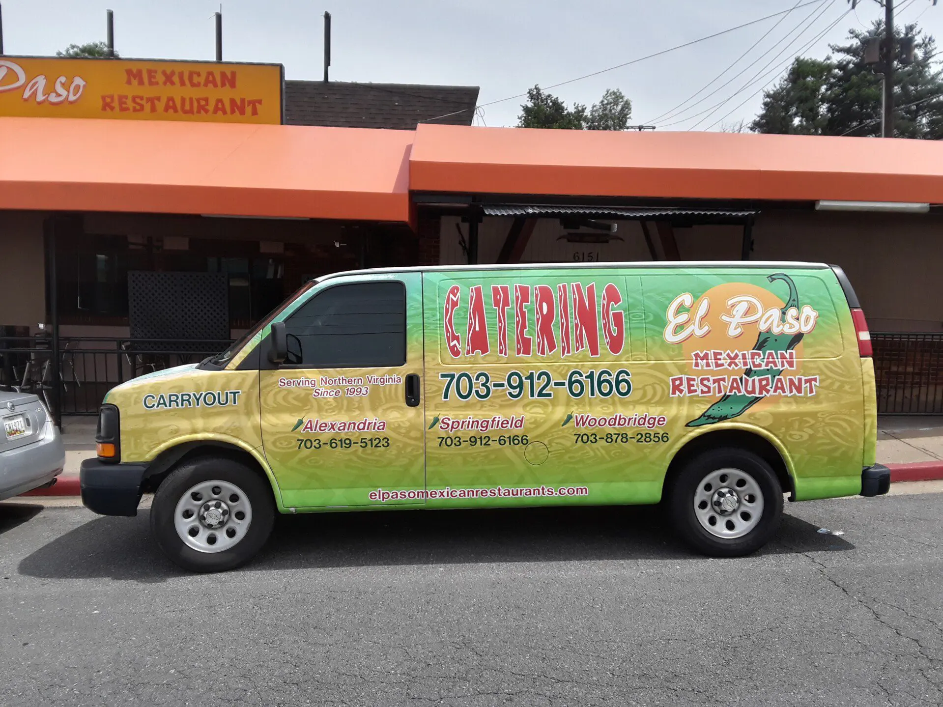 El Paso Mexican Restaurant catering van